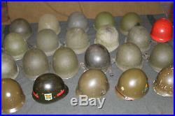 Original Late WW2/Korean War Front Seam U. S. Army M1 Helmet withPara Straps