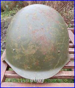 Original Military Airborne Helmet SSH40 Steel WW2 Soviet Army RKKA WWII Landing