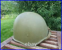 Original Military Helmet SSH 40 Steel WW2 Soviet Army RKKA WWII Russian Number