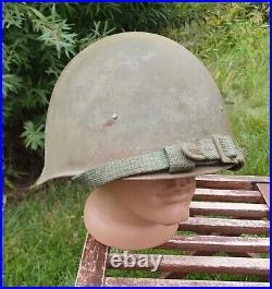 Original Military Helmet SSh 40 Steel WW2 Soviet Army RKKA WWII Number Size 2