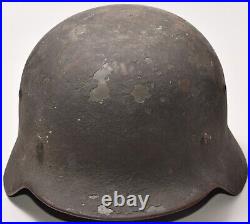 Original Named WWII German Army M35 ET62 Stahlhelm Helmet with Liner