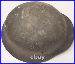 Original Named WWII German Army M35 ET62 Stahlhelm Helmet with Liner