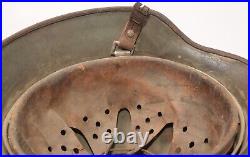 Original Named WWII German Army M35 ET62 Stahlhelm Helmet with Liner