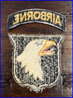 Original Period Wwii Ww2 Us Army 101st Airborne Paratrooper Patch Fe Ce-type #2