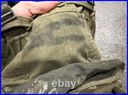 Original Post Wwii Korean War Us Army M1945 Combat Field Pack & Suspenders Set