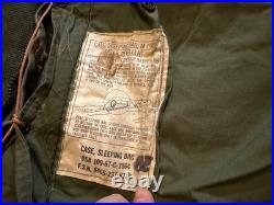 Original Post Wwii Us Army M1949 Mountain Mummy Sleeping Bag