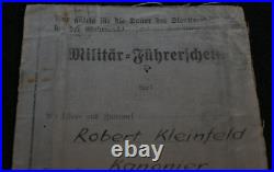 Original Pre-WWII German Army Weimar Reichswehr Drivers Licence Rare