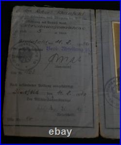 Original Pre-WWII German Army Weimar Reichswehr Drivers Licence Rare