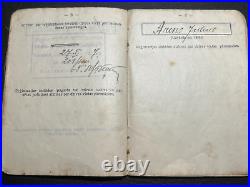 Original Pre-WWII Latvian Army ID Book Soldbuch Latvian War Independence