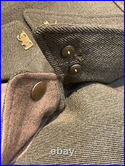 Original Pre WWII U. S. ARMY OFFICERS WOOL COAT & RIDDING BREACH SAM BROWN BELT +