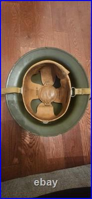 Original Pre WWII US Army M1917A1 Kelly Helmet Chinstrap & Liner