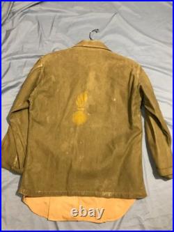 Original Rare WW2 US Army Painted OD Shirt Embroidered Jacket Ryukyu Island