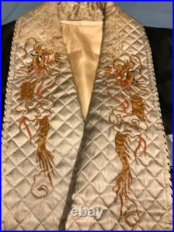 Original Rare WW2 US Army Painted OD Shirt Embroidered Jacket Ryukyu Island