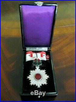 Original Rare WWII Japanese Army Order Of The Rising Sun Medal 3rd Class