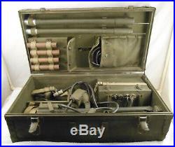 Original U. S. WWII Army Signal Corps AN/PRS-1 Mine Detector Set in Transit Chest