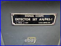 Original U. S. WWII Army Signal Corps AN/PRS-1 Mine Detector Set in Transit Chest