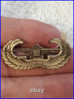 Original U. S. WWII US Army Airborne Glider Wings Badge Marked Sterling