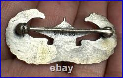 Original U. S. WWII US Army Airborne Glider Wings Badge Marked Sterling