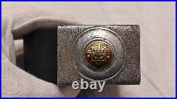 Original UKRAINIAN insurgent army Buckle WWII and REPRODUCTION of Belt