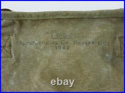 Original US ARMY WW2 Musette Bag M-1936 khaki Kampftasche mit Trageriemen