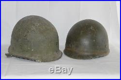 Original US Army Stahlhelm Helmet M1 WK2 WWII Fach A5