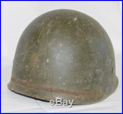 Original US Army Stahlhelm Helmet M1 WK2 WWII Fach A5