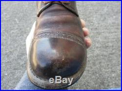 Original US Army WWII Russet Brown Leather Airborne Boots