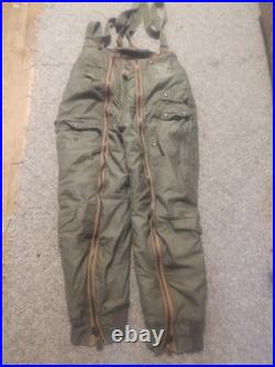 Original US WWII Army Air Forces A-11 Flight Trousers Size 30 With Suspenders