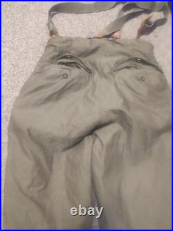 Original US WWII Army Air Forces A-11 Flight Trousers Size 30 With Suspenders