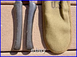 Original US WWII USMC / ARMY US BARB WIRE CUTTERS WW2 with Pouch Field Gear