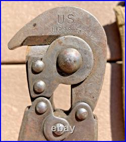 Original US WWII USMC / ARMY US BARB WIRE CUTTERS WW2 with Pouch Field Gear