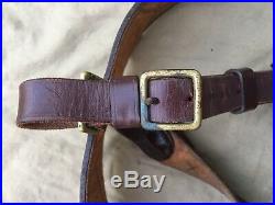 Original WW1/WW2 Pattern British Army Officers Sam Browne Belt & Sword Frog 36