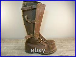 Original WW2 1940s USA Army Military International Calvary Riding Boots Size 7.5