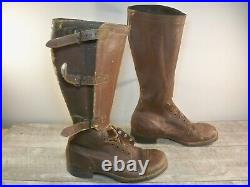 Original WW2 1940s USA Army Military International Calvary Riding Boots Size 7.5