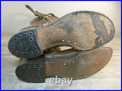 Original WW2 1940s USA Army Military International Calvary Riding Boots Size 7.5