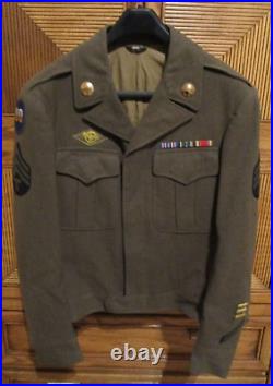 Original WW2 6th Corps 110th Infantry Division Medic Army Ike Tunic 1944 Dated