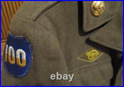 Original WW2 6th Corps 110th Infantry Division Medic Army Ike Tunic 1944 Dated