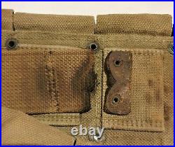 Original WW2 American US Army GI M1923 Cartridge Belt M1 Garand