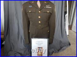 Original WW2 Army Air Force C-47 Pilot Documented Tunic with great patches, NICE