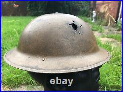 Original WW2 British 8th Army Desert Rat Helmet