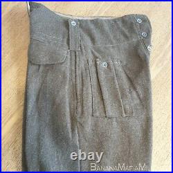 Original WW2 British Army Battle dress trousers beautiful condition dated 1940