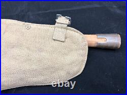 Original WW2 British Army Entrenching Tool, Helve & Cover Set Wartime Date