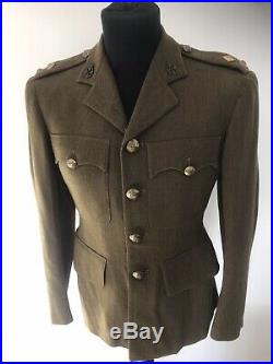 Original WW2 British Army REME Service Tunic With Trousers 1943