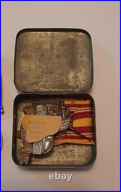 Original WW2 British lincolns Dunkirk 1940 medal and mounted Campaign set Group
