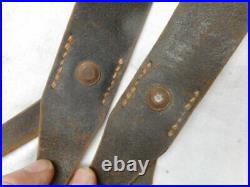 Original WW2 GERMAN ARMY ELITE wss LEATHER Y STRAPS riemen WITH RBNR NUMBER