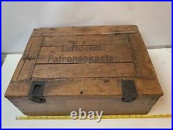 Original WW2 German Army Lead Lined Box 1938 Luftdichter Patronenkasten