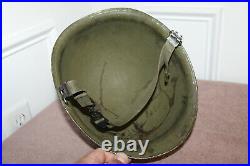 Original WW2/Korean War U. S. Army Airborne Front Seam Schlueter Helmet withStraps