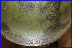 Original WW2/Korean War U. S. Army Front Seam Camo M1 Helmet withNamed Liner Original WW2/Korean War U. S. Army Front Seam Camo M1 Helmet withNamed Liner