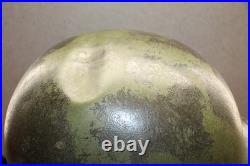 Original WW2/Korean War U. S. Army Front Seam Camo M1 Helmet withNamed Liner Original WW2/Korean War U. S. Army Front Seam Camo M1 Helmet withNamed Liner