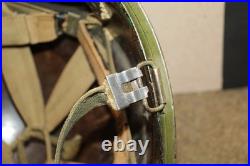 Original WW2/Korean War U. S. Army Front Seam Camo M1 Helmet withNamed Liner Original WW2/Korean War U. S. Army Front Seam Camo M1 Helmet withNamed Liner